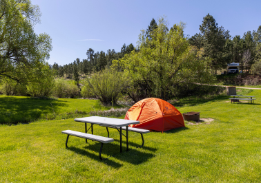 Tent Camping in the Black Hills at Firehouse Campground